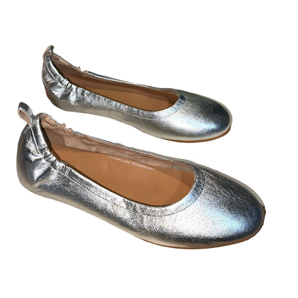 Fitflop Silver Metallic Ballet Flats